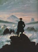 Caspar David Friedrich Wanderer above the Sea of Fog (mk10) oil painting